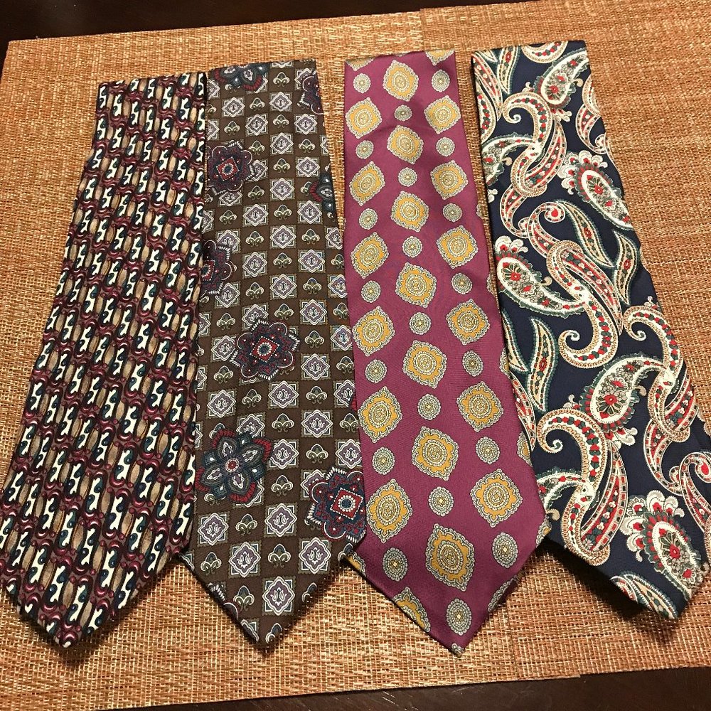 Lot of 4 Nubio Men's Ties Like New Excellent Condition